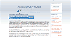 Desktop Screenshot of lereferencementgratuit.com